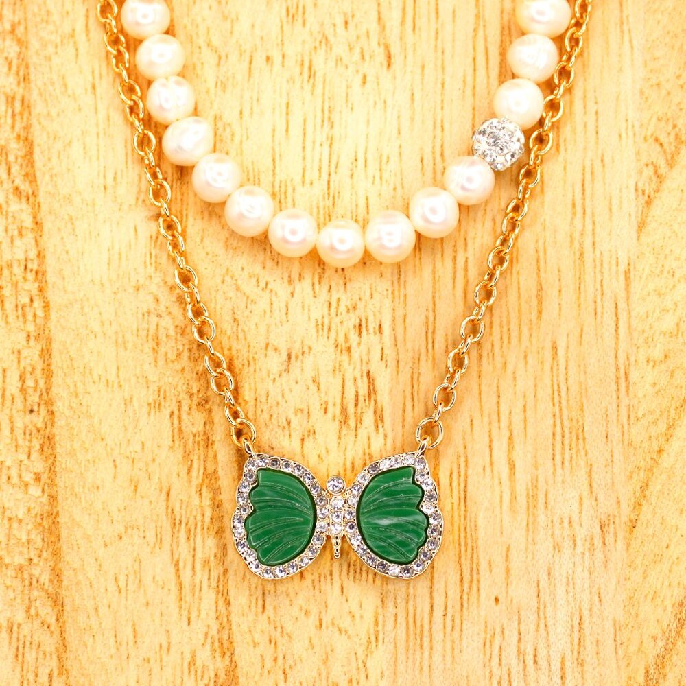 PARK LANE RAELYNN Exclusive Sparkle Box Double Stand Necklace NWT Spring